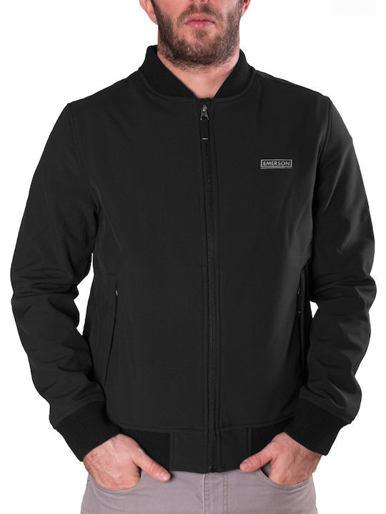 Emerson Herren Winter Jacke Softshell Wasserdicht und winddicht Black