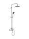Viospiral Amalthea Adjustable Shower Column with Bathtub Mixer 100.5-134.5cm Silver