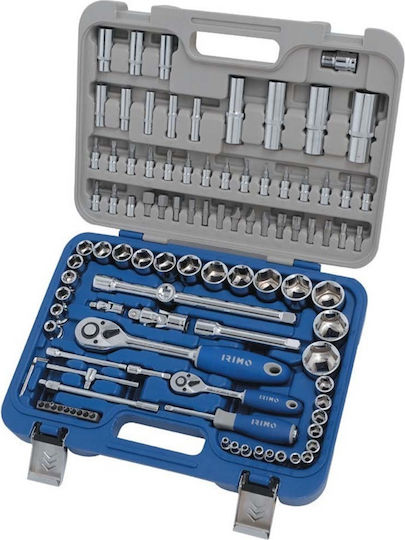 Irimo Ratschen- & Steckschlüssel-Sets 1\2" & 1\4" 101Stück
