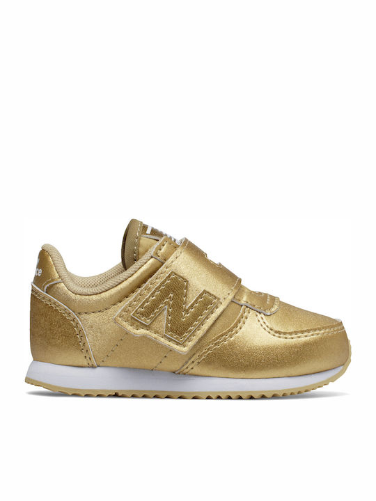 Lifestyle Παιδικά Sneakers με Σκρατς Χρυσά