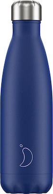 Chilly's Matte Flasche Thermosflasche Rostfreier Stahl BPA-frei Blau 500ml 200201
