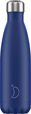 Chilly's Matte Bottle Thermos Stainless Steel BPA Free Blue 500ml 200201