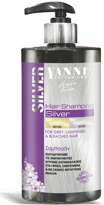 Yanni Extensions Silver Shampoos Color Maintenance for Coloured Hair 500ml