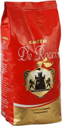 De Roccis Кафе Еспресо Арабика Cremoso на Зърна 1kg