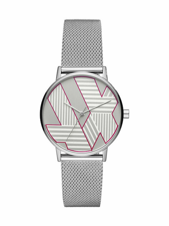 Armani Exchange Women's Watch with Silver Metal Bracelet