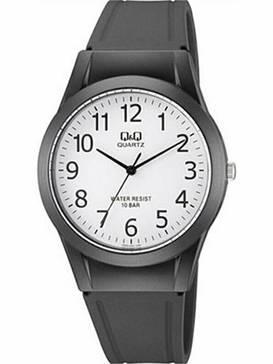 Q&Q Men's Watch 37mm Battery with Gray Rubber S...