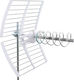 Fracarro Elika Outdoor TV Antenna (without power supply) White Connection via Coaxial Cable