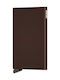 Secrid Cardprotector Men's Card Wallet with RFID και Slide Mechanism Brown