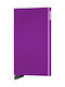 Secrid Cardprotector Men's Card Wallet with RFID και Slide Mechanism Purple
