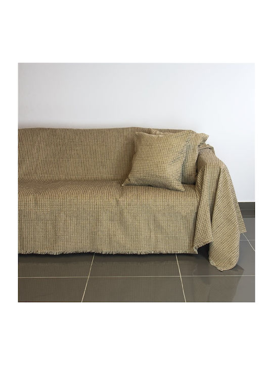 Fennel Armchair Throw 18C01BR3 300x180cm Brown