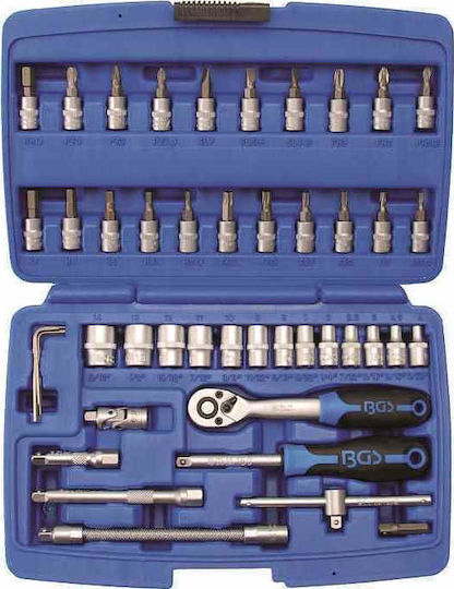 BGS Technic Καστάνια με Καρυδάκια 1\4" 46τμχ