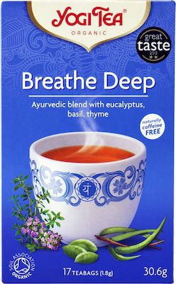 Yogi Tea Breathe Deep Евкалипт Органичен продукт 17 Чанти 30.6гр