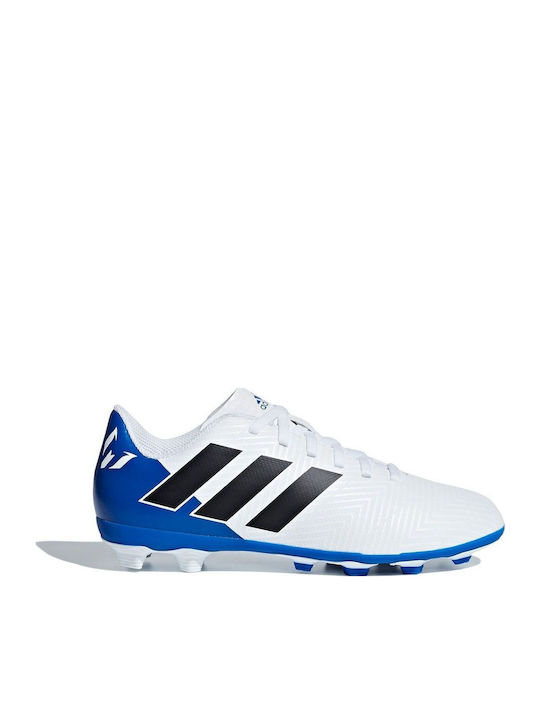 Performance Nemeziz Messi 18.4 Kids Molded Soccer Shoes White