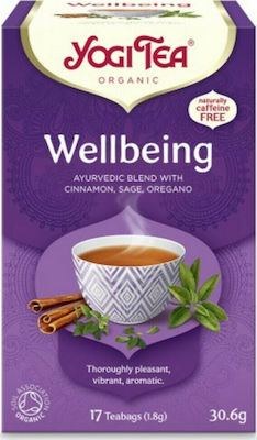 Yogi Tea Negru Ceai Produs organic Wellbeing 17 Pungi 520.2gr 1buc