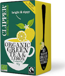 Clipper Πράσινο Τσάι Lemon 20 Φακελάκια 40gr