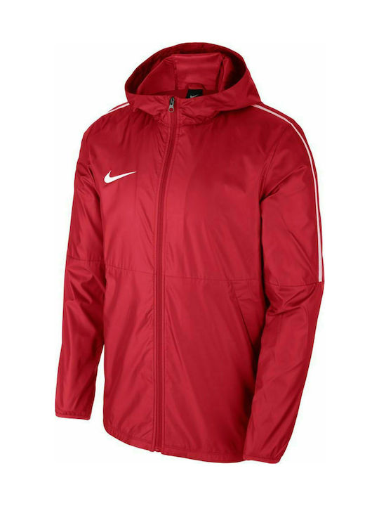 Nike Kids Sports Jacket short Windproof Hooded Red