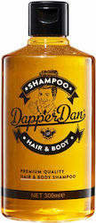 Dapper Dan Hair & Body Shampoo Bubble Βath for Men for Body & Hair 300ml