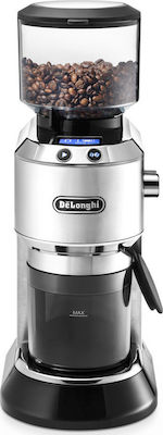 De'Longhi KG 521.M Elektrischer Kaffeemühle 150W mit einer Kapazität von 350gr und 18 Mahlstufen Silber