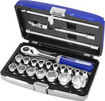 Expert Tools Set de chei tubulare și clichet 1\2" 22buc