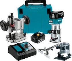 Makita Plunge Router 18V 2x5Ah with Speed Settings