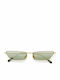 Kaleos Vale 004 Women's Sunglasses with Gold Metal Frame and Green Lens