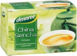 Dennree Grün Tee Bio-Produkt Sencha 20 Beutel 30gr 1Stück mit Aroma Sencha