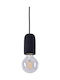 Home Lighting Iris SE 149 Pendant Light Suspension for Socket E27 Black