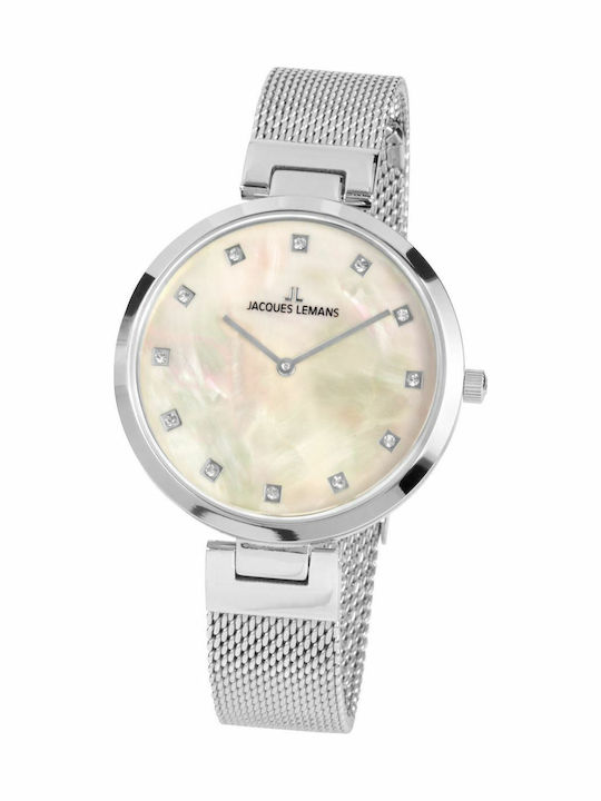 Jacques Lemans Milano Γυναικείο Ρολόι 36mm Μπατ...