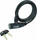 Dresco mit Schlüssel Schwarz 150cm Ø6mm