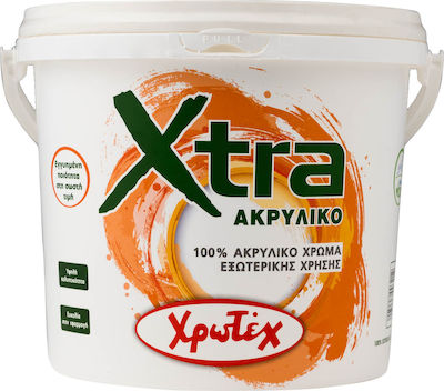 CHrotech Xtra Plastic Acrilyc Paint for Exterior Use White 9lt