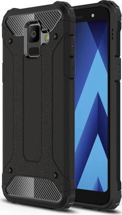 Hurtel Tough Armor Back Cover Πλαστικό Μαύρο (Galaxy A6 2018)