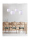 Home Lighting Alessia Pendant Light White Ball with Socket E27 30cm
