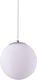 Home Lighting Alessia Pendant Light Suspension Ball for Socket E27 White