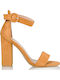 Suede Sandalen Orange