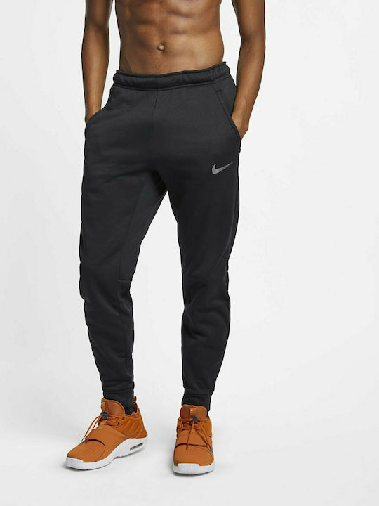 Nike Pant Cuff Therma Nk Taper Παντελόνι Φόρμας Dri-Fit με Λάστιχο Μαύρο