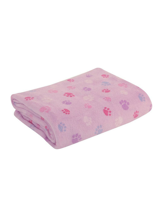Nef-Nef Homeware Pătură Pătuț Footprint Fleece Lila 110x140cm