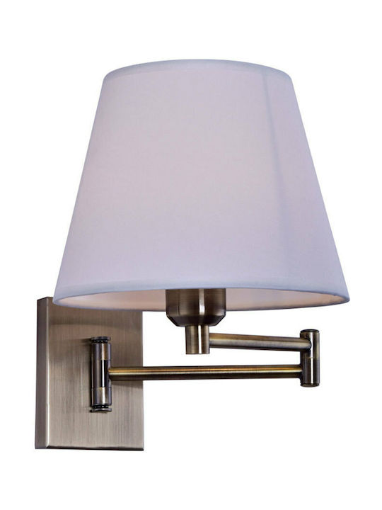 Home Lighting Μοντέρνο Φωτιστικό Τοίχου με Ντουί E27 σε Λευκό Χρώμα Πλάτους 45cm