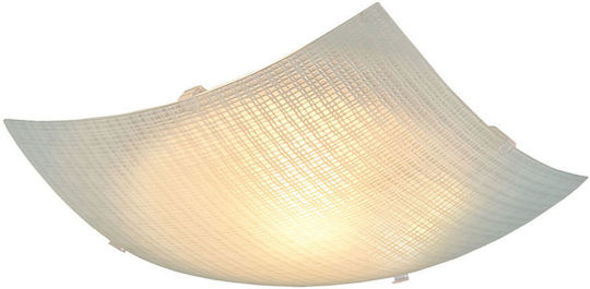 Home Lighting Πλαφονιέρα Οροφής 25εκ. Λευκή με Ντουί E27