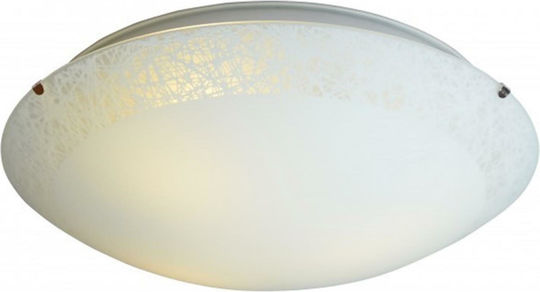 Home Lighting Πλαφονιέρα Οροφής 30εκ. Λευκή με Ντουί E27
