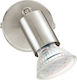 Home Lighting Single Spot with Socket GU10 in Silver Color