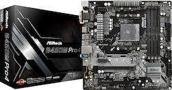 ASRock B450M-Pro4 Ver.1.0 Motherboard Micro ATX with AMD AM4 Socket