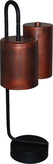 Home Lighting Brody Μεταλλικό Πορτατίφ για Ντουί E14 με Χάλκινο Καπέλο και Μαύρη Βάση