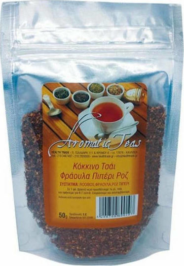 HealthTrade Κόκκινο Τσάι 50gr με Άρωμα Φράουλα & Ροζ Πιπέρι