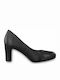 Tamaris Leder Pumps mit Chunky mittelhohem Absatz Schwarz