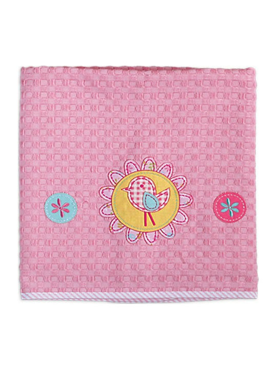Nef-Nef Homeware Κουβέρτα Κούνιας Bird Πικέ Φούξια 110x150εκ.