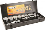 Topex Set Ratchet 3\4" 20pcs