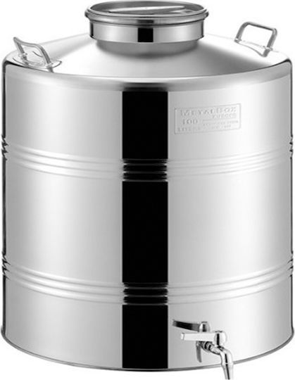 Metal Box Recipient din Oțel Inoxidabil 28B180 Open Top / Flat Bottom 15lt 28B180-15