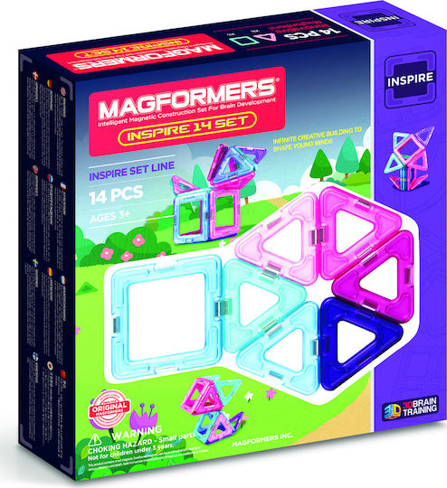 Magformers Μαγνητικό Παιχνίδι Κατασκευών Inspire για Κορίτσια για Παιδιά 3+ Ετών