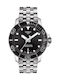 Tissot Seastar 1000 Powermatic 80 Ανδρικό Ρολόι 43mm Αυτόματο με Ασημί Μεταλλικό Μπρασελέ