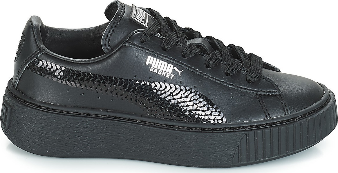 puma basket platform bling